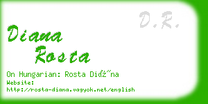 diana rosta business card